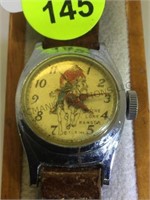 "THE LONE RANGER WRIST WATCH W/ LEATHER BAND