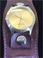 NOXIN  WITH LEATHER BAND WRIST WATCH