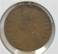 1895 INDIA 1 /12 ANNA UNC