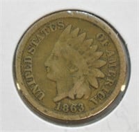 1863 INDIAN HEAD CENT  VG