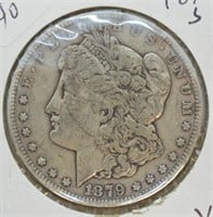 1879 S MORGAN DOLLAR VF