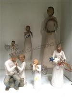 GROUP OF "WILLOW TREE" FIGURES