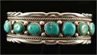 Sterling & Sleeping Beauty Turquoise Bracelet