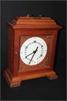 24 Hour Military Time Bracket Clock in cherry