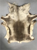 Very well tanned caribou hide, approx. 50" x 38"