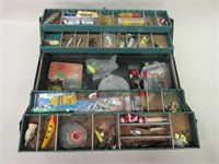 Early Walton Products Tackle Box and Contents