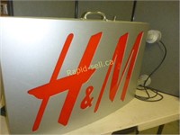 H & M Electric Sign