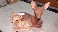 LAWM SCULPTURE OF DOE & FAWN
