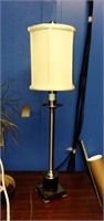 Table Lamp; Tall; Skinny; Brushed Nickel