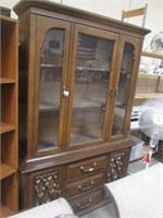 Vintage Two Piece China Cabinet