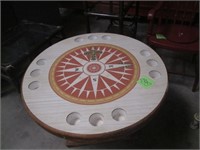 Vintage Wooden Compass Table
