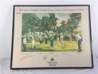 Autographed Golf Framed Print