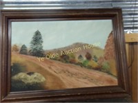 Original Oil On Canvas in Oak Frame