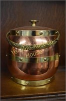 Copper and Brass Biscuit Barrel