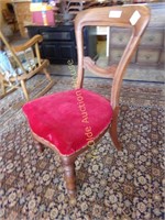 Nicely Carved Edwardian Mahogany Sidechair
