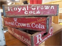 Vintage Royal Crown Cola Soda Crates