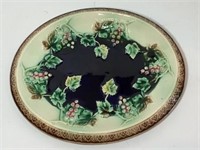 Hand Painted Grape Motif Platter