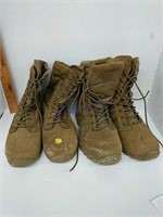 2 pairs Bates size 9 boots