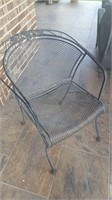 Set of 4 wrought iron chairs