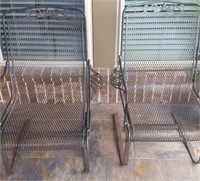 Set of 2 wrought iron rockers