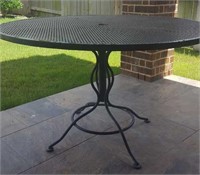 Large wrought iron patio table