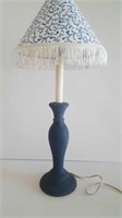 Lovely blue ceramic lamp