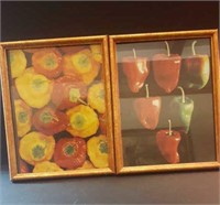 Lovely framed pepper pictures