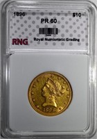 1896 $10.00 GOLD LIBERTY RNG CH BU PROOF