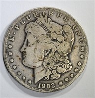 1902-S MORGAN DOLLAR, VG SEMI-KEY