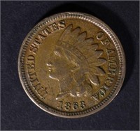 1863 INDIAN HEAD CENT AU
