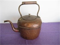 Antique Solid Copper Tea Pot / Kettle From Europe
