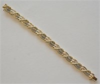 Large Diamond Tennis Bracelet