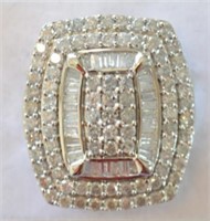 10K White Gold 5ct Diamond Ring