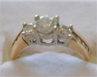 14K Yellow Gold 1ct Diamond Anniversary Ring