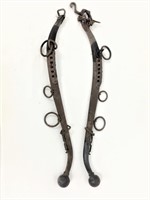 Antique iron horse harness
