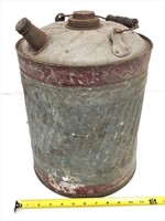 Large galvanized gas can