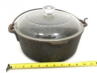Cast-iron pot with lid