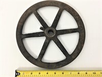 Antique pulley wheel