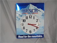 Busch Beer Battery Operated Hanging Clock