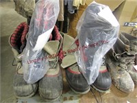 2 pair USED Red Wings insulated packer boots w/