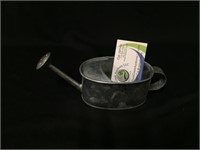 Galvanized miniature watering can