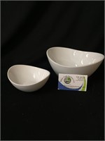 Serving bowl set unique shape