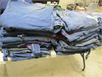 Large lot USED overalls Mixed brands & sizes
