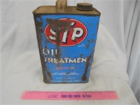 STP oil treatment metal can