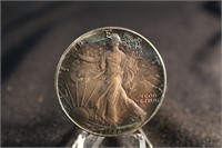 1986 .999 1oz Silver Eagle, Heavy Toning