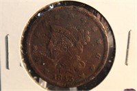 1843 Large Cent Full Liberty