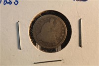 1855 Seated Liberty Half Dime