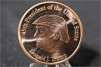 1 oz. .999 Fine Copper Round Donald Trump