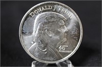 1 Ounce .999 silver round Donald Trump
