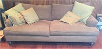 Oversized Large Cushion Sofa with Bun Feet